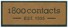 Classic Leather with ultra clean Die Cut Mold with Depth and groove for the branding and promotional items 1 800 Contacts Embossed